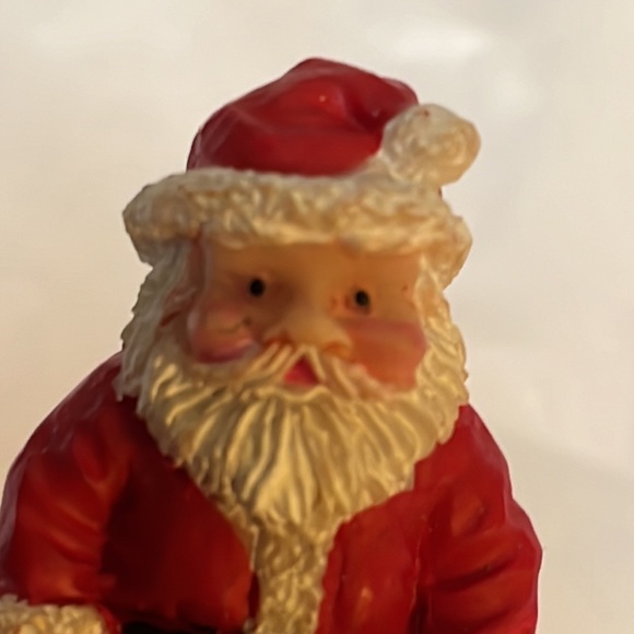 Set of 4 Santa Claus Cheese Spreader Decorative Knife Christmas Resin - Picture 4 of 4